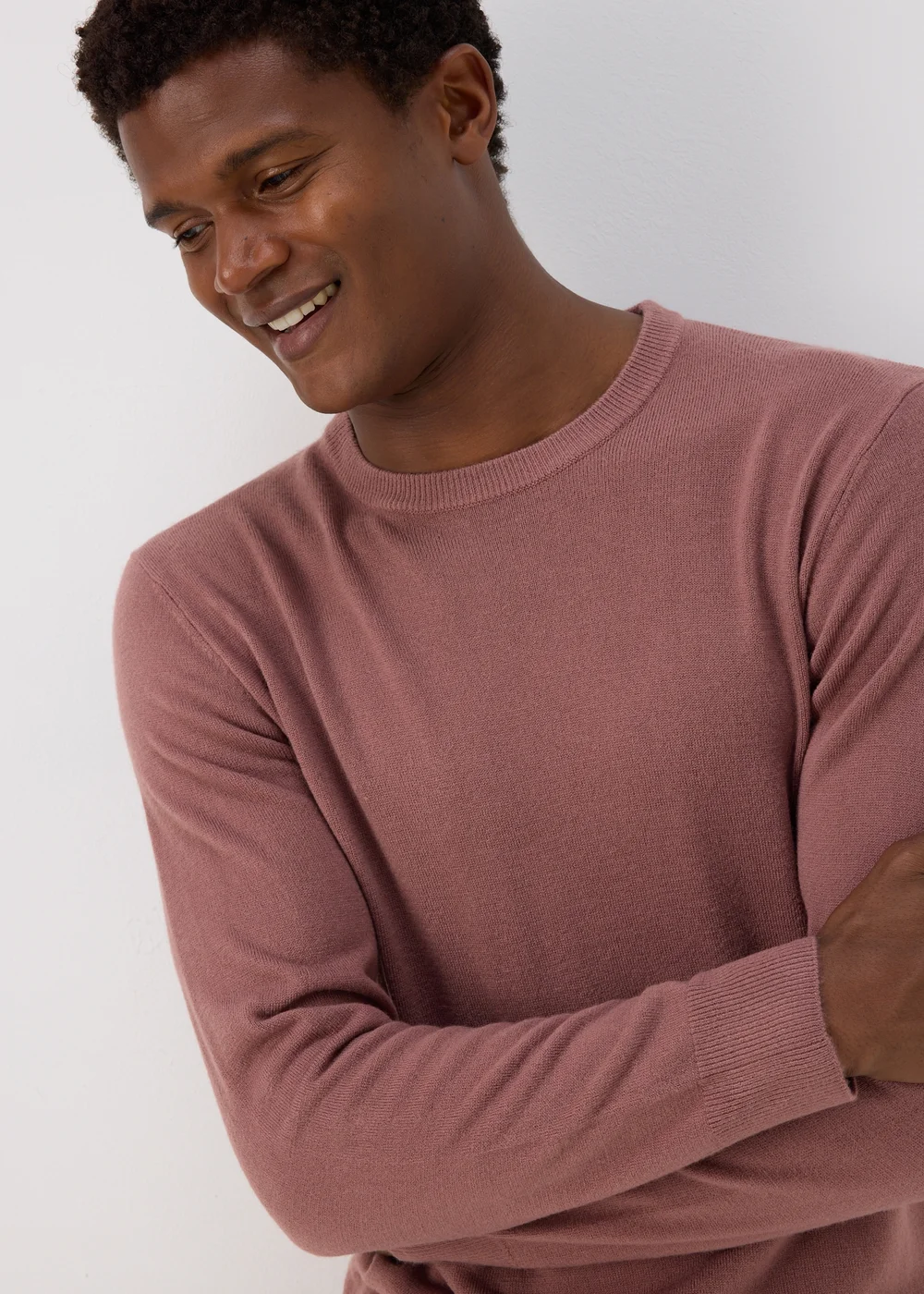 Pink Soft Touch Crew Neck Jumper - Small Image 3