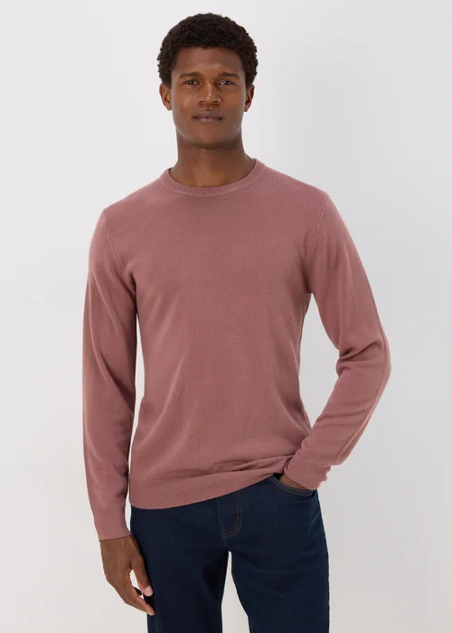 Pink Soft Touch Crew Neck Jumper - Small Image 1