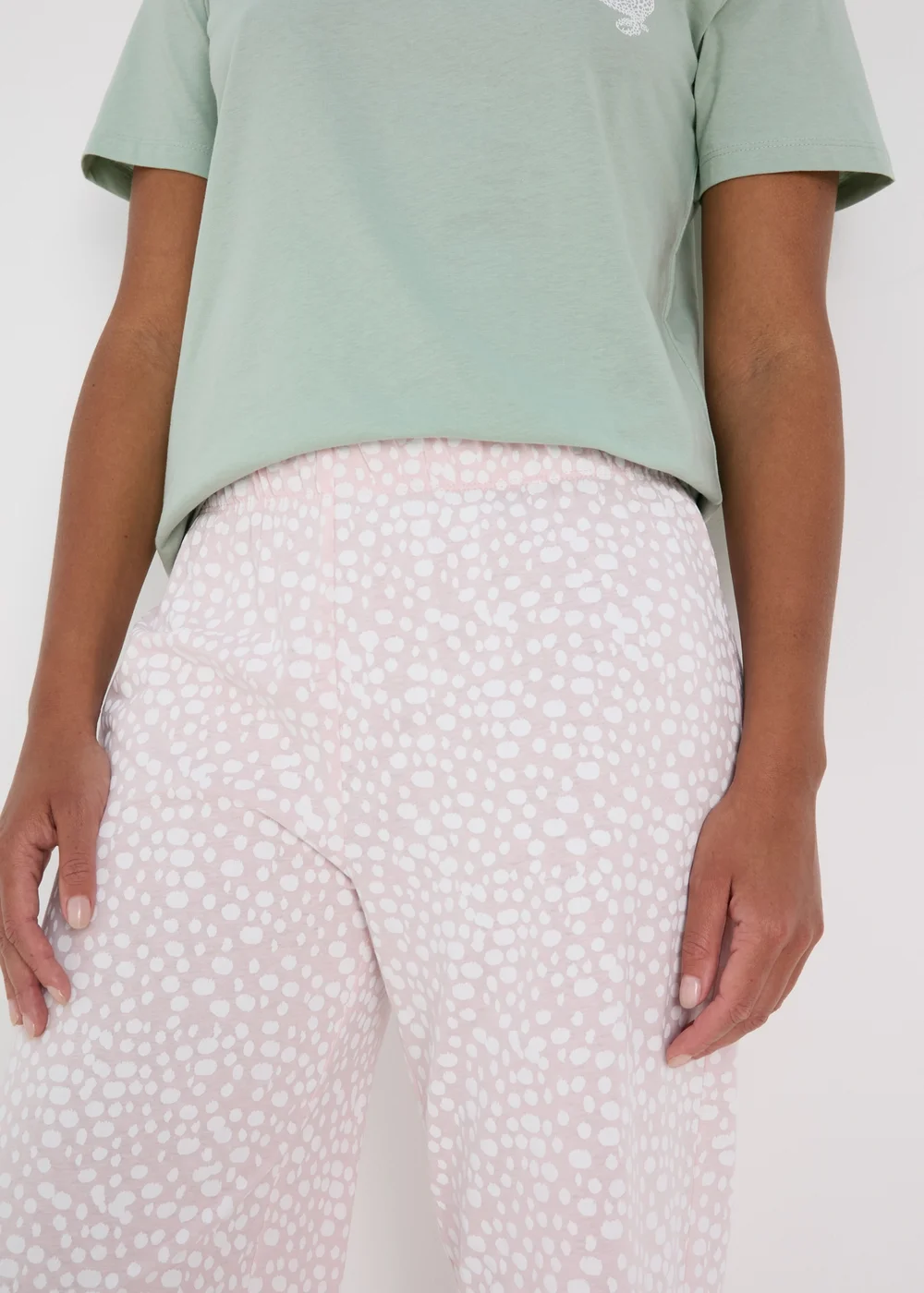 Pink Spot Design Pyjama Bottoms - Extra small Image 3