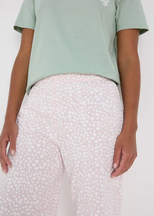 Pink Spot Design Pyjama Bottoms - Extra small Image 3