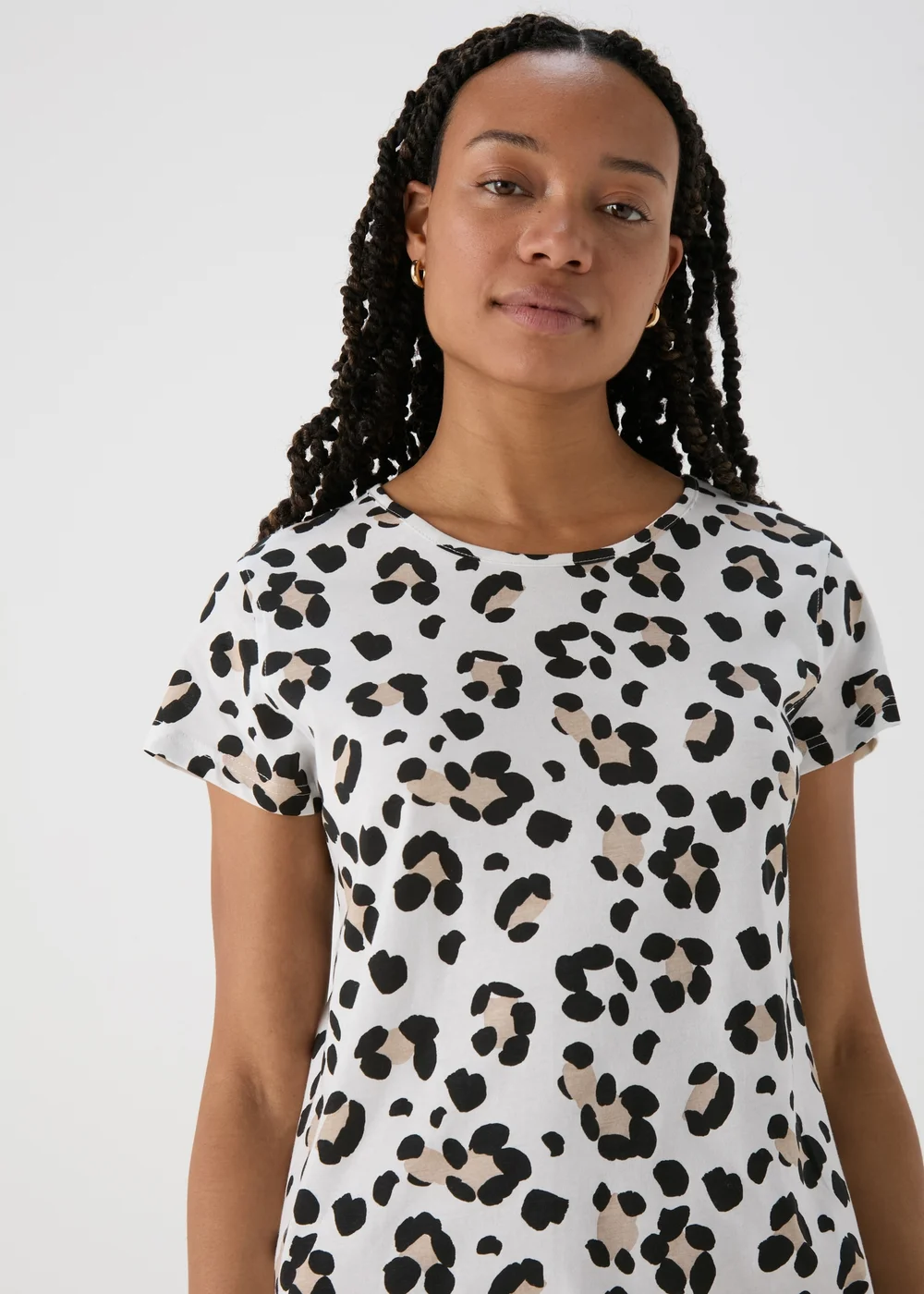Cream Animal Print Nightie - Extra small Image 3