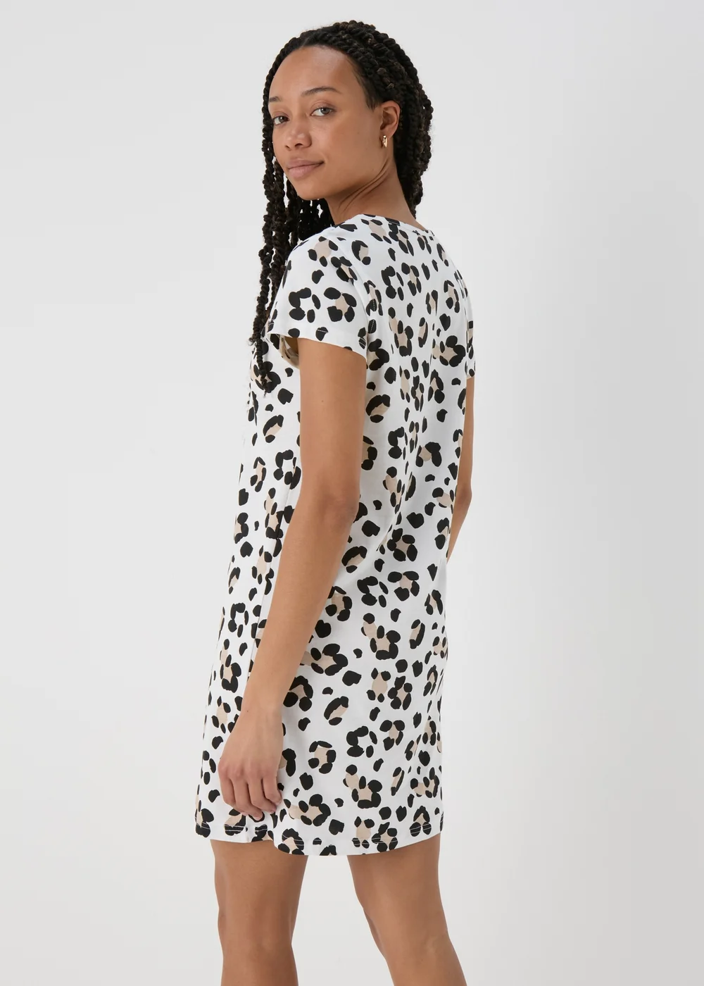 Cream Animal Print Nightie - Extra small Image 2