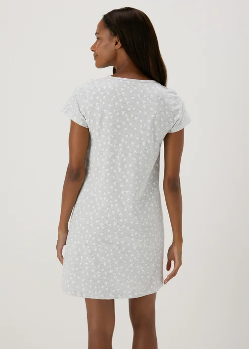 Grey Heart Print Nightie - Extra small Image 2
