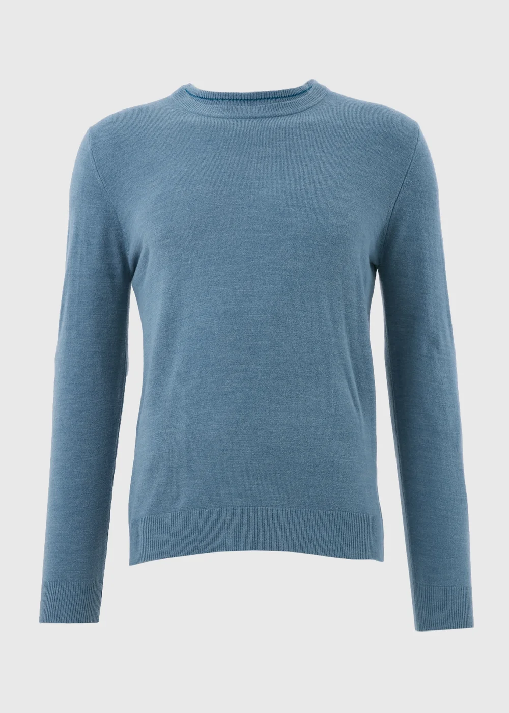 Blue Soft Touch Crew Neck Jumper - S Image 5
