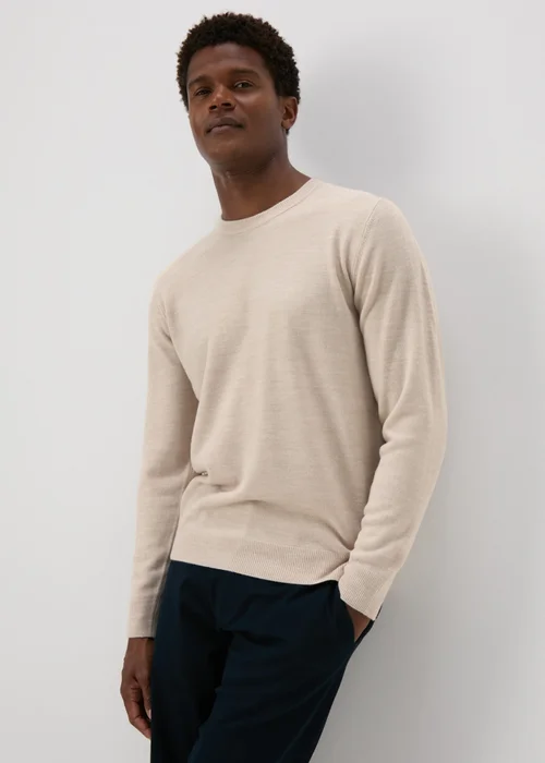 Stone Soft Touch Crew Neck Jumper - S Image 1