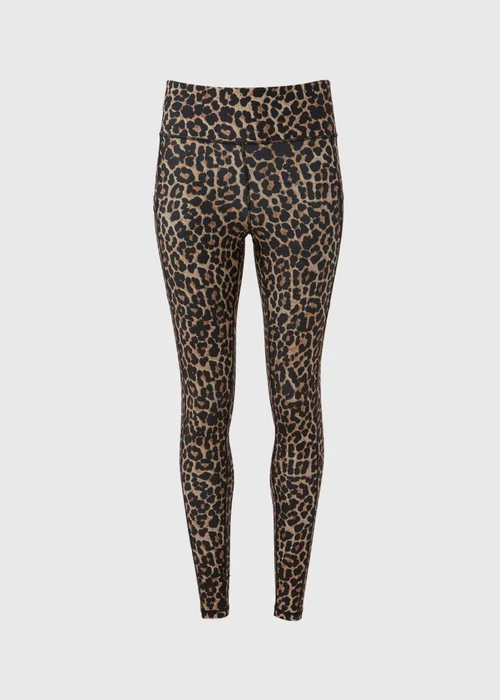 Souluxe Brown Animal Print Leggings - 8 Image 5
