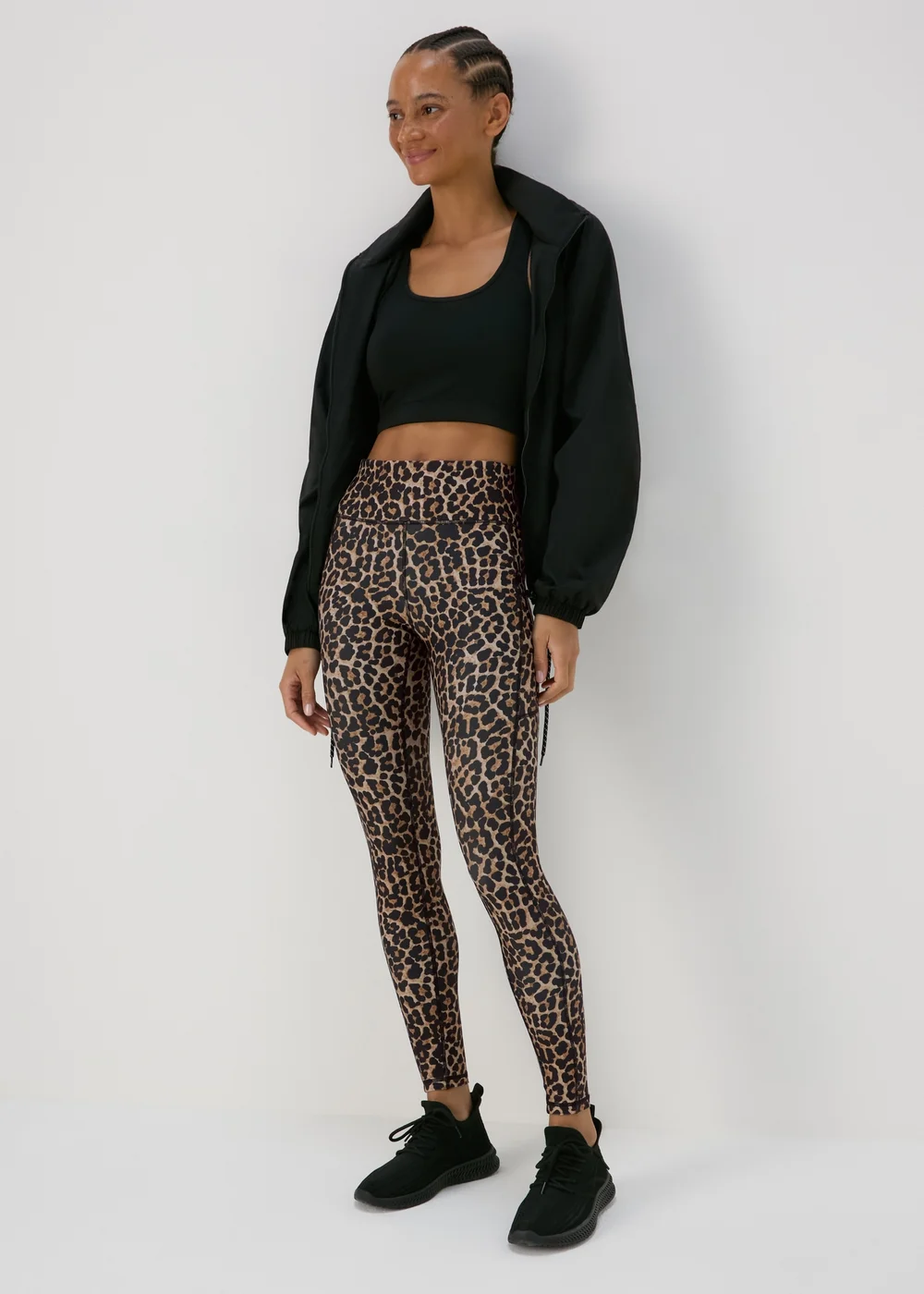 Souluxe Brown Animal Print Leggings - 8 Image 4