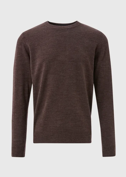 Brown Soft Touch Crew Neck Jumper - S Image 5