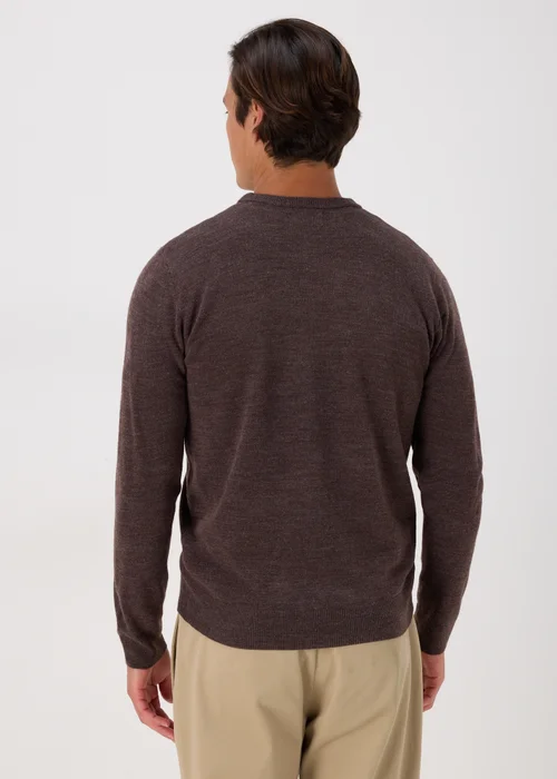 Brown Soft Touch Crew Neck Jumper - S Image 2