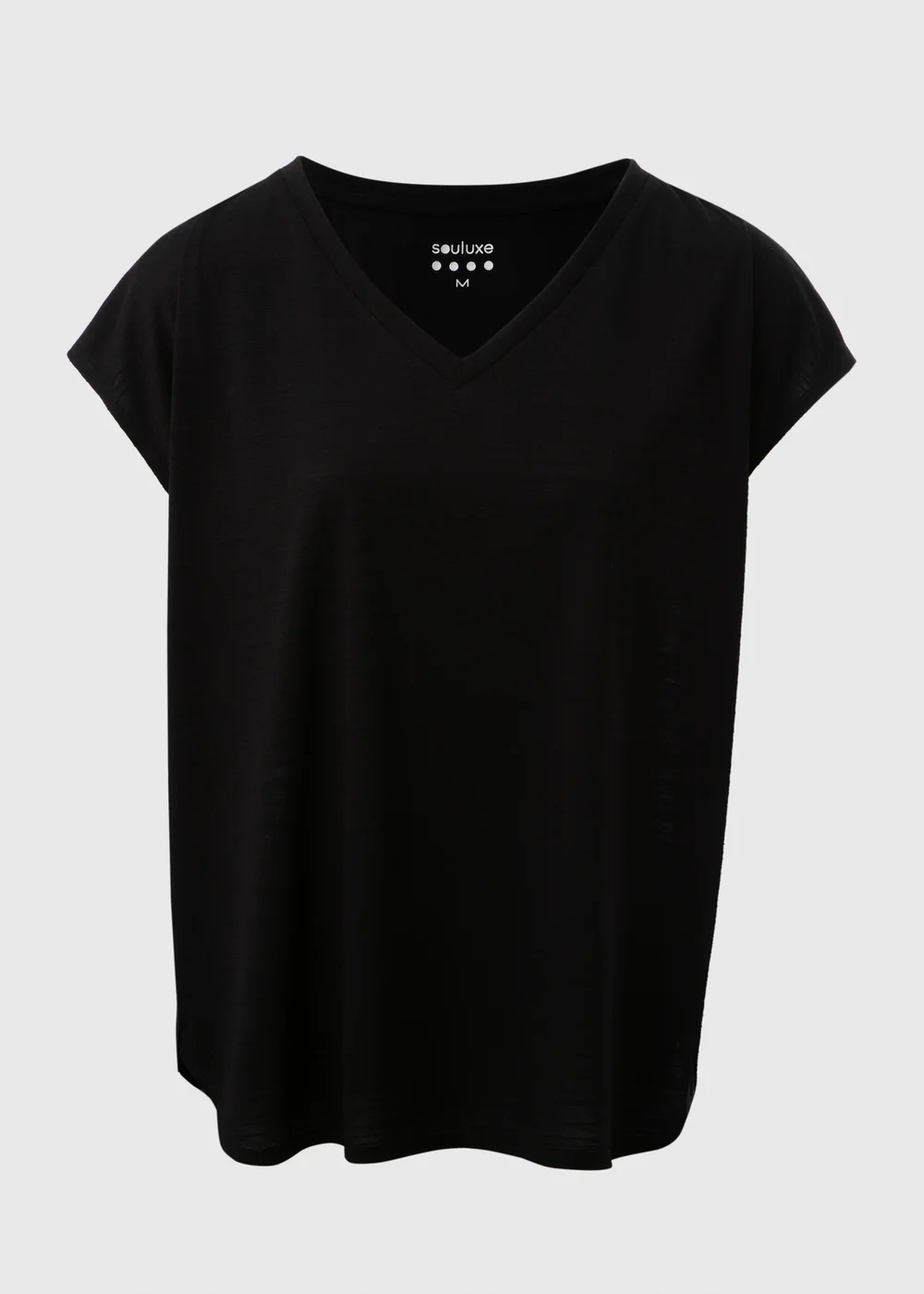 Souluxe Black V-Neck Sports T Shirt - S Image 5