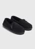 Black Full Velour Slippers - Size 3 Image 1