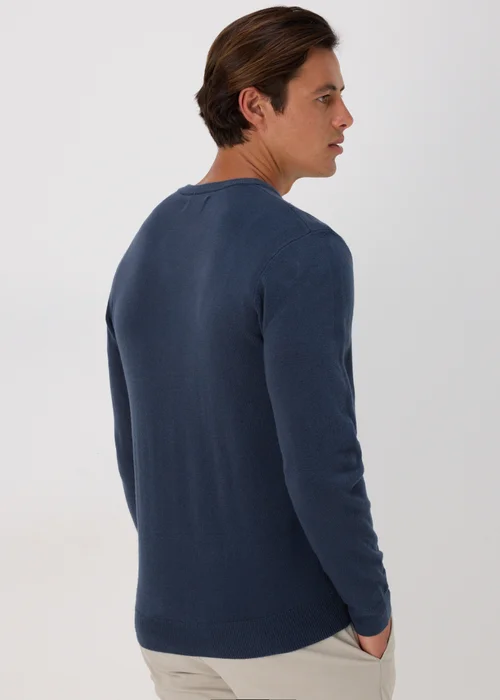 Blue Soft Touch V-Neck Jumper - S Image 2