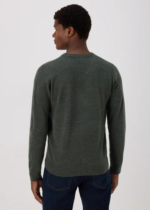 Khaki Soft Touch V-Neck Jumper - S Image 2