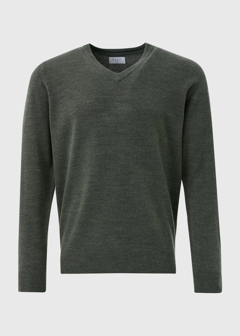 Khaki Soft Touch V-Neck Jumper - S Image 5
