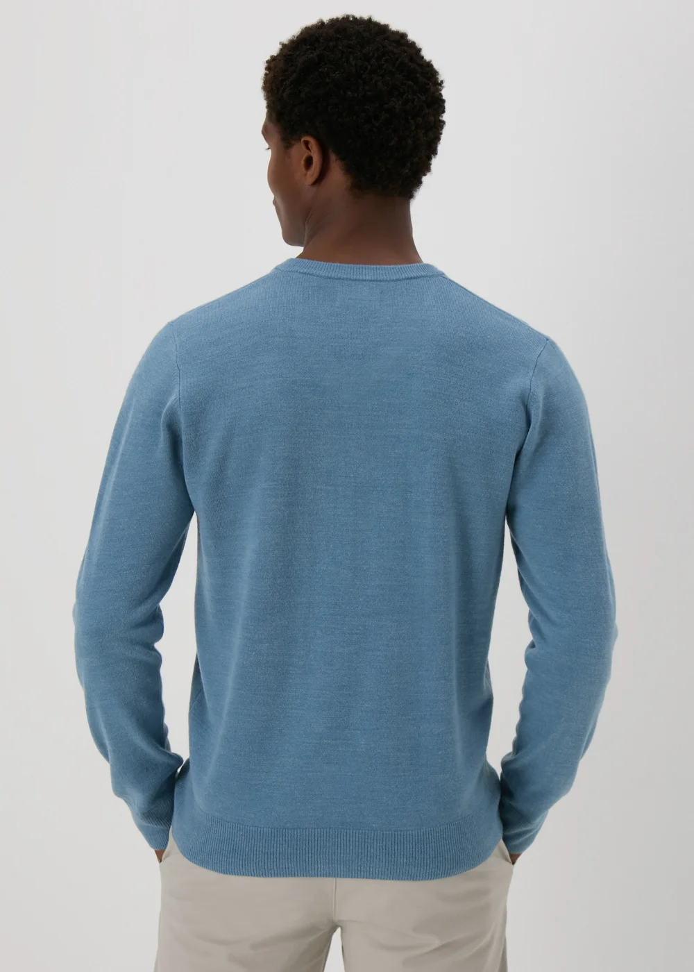 Blue Soft Touch V-Neck Jumper - S Image 2