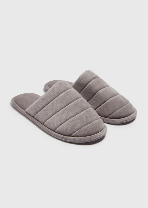 Grey Mule Slipppers - S Image 1