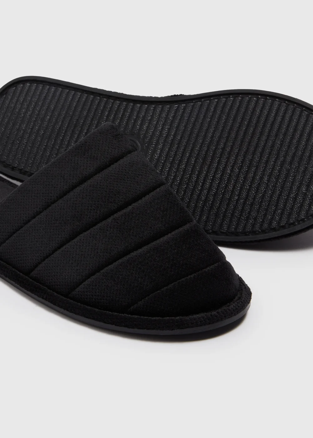 Black Mule Slippers - Small Image 2