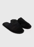 Black Mule Slippers - Small Image 1