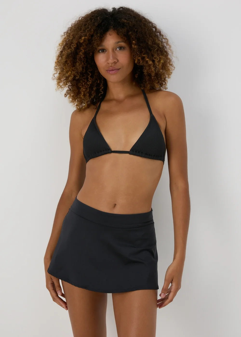 Black Skirted Bikini Bottoms - 10 Image 1