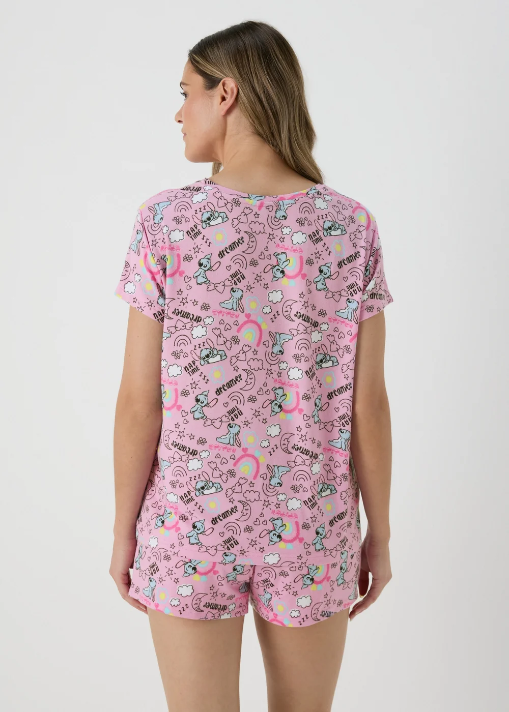Disney Lilac Lilo & Stitch Pyjama Set - Extra small Image 2