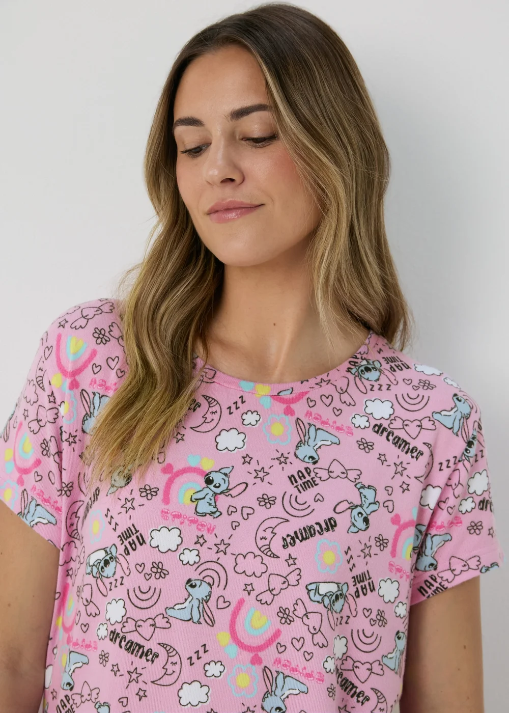 Disney Lilac Lilo & Stitch Pyjama Set - Extra small Image 3
