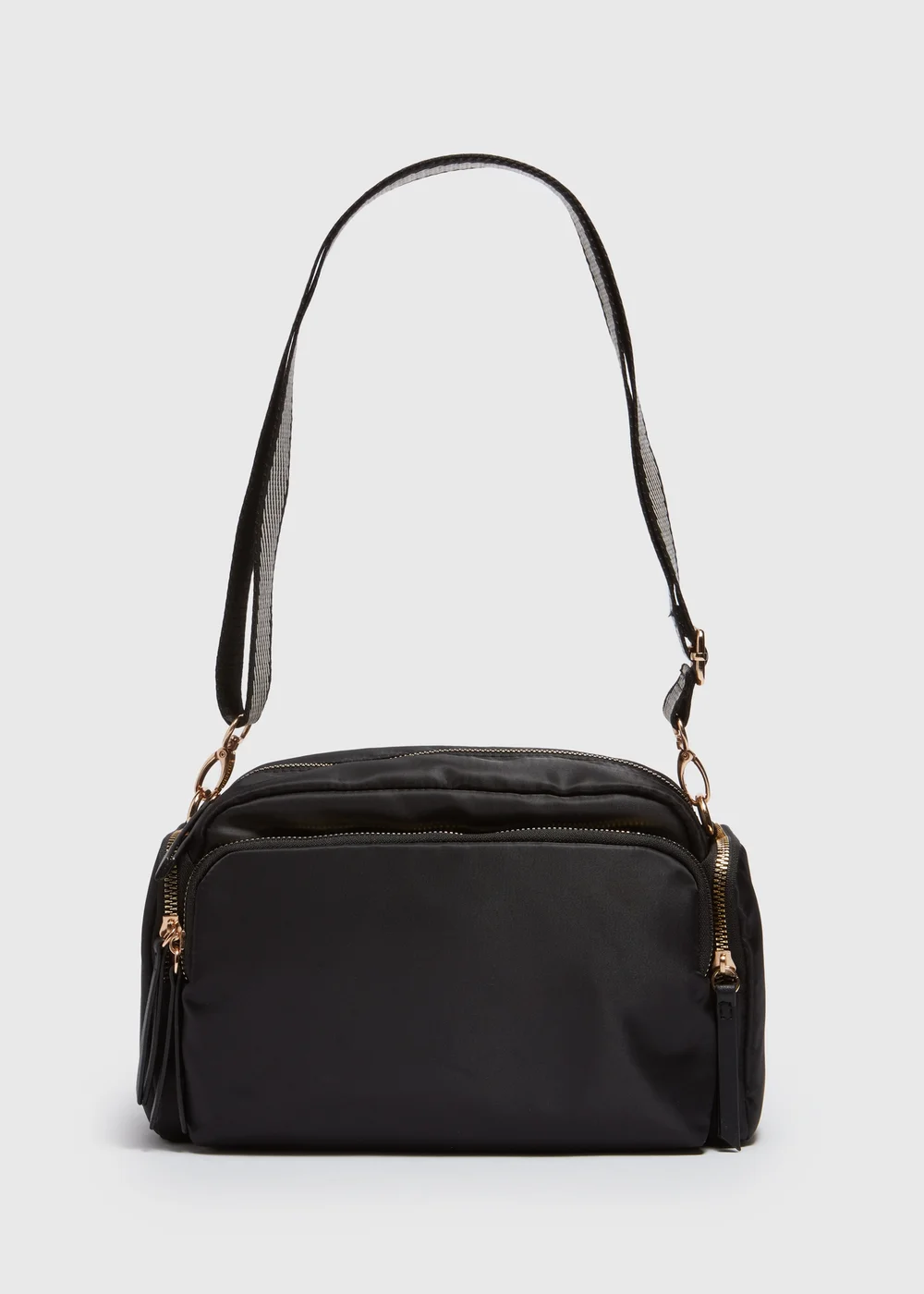 Black Nylon Modular Crossbody Bag - One Size Image 1