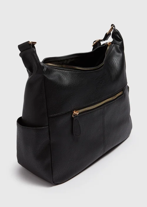 Black Bucket Bag - One Size Image 4