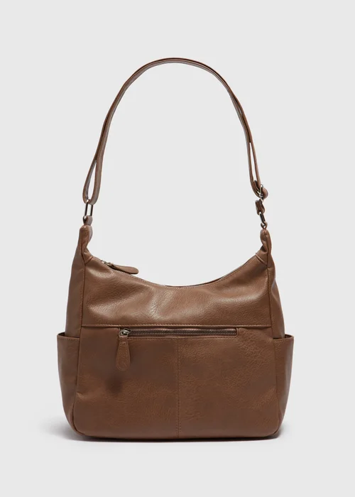Taupe Bucket Bag - One Size Image 3