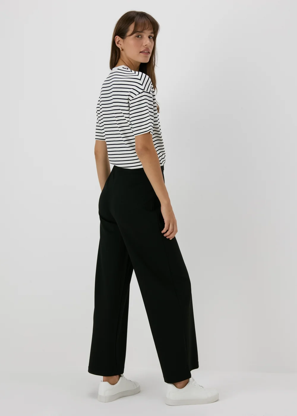 Et Vous Black Ponte Wide Leg Trousers - 8 Image 2