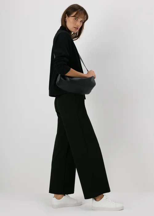Et Vous Black Ponte Wide Leg Trousers - 8 Image 4