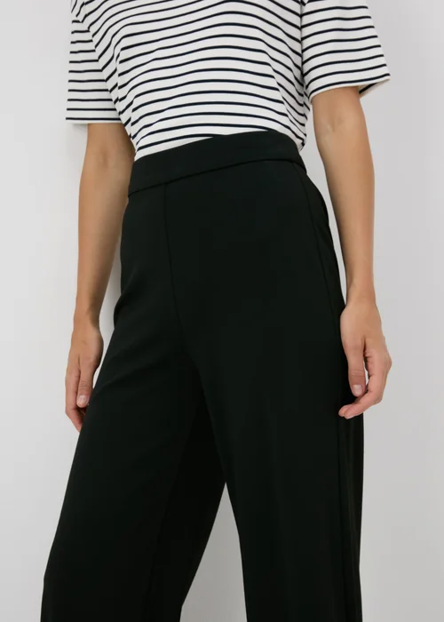 Et Vous Black Ponte Wide Leg Trousers - 8 Image 3