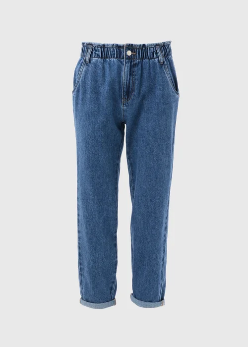 Midwash Blue Paperbag Jeans - 8 Image 5