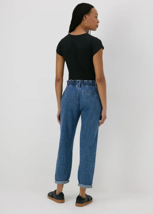 Midwash Blue Paperbag Jeans - 8 Image 2