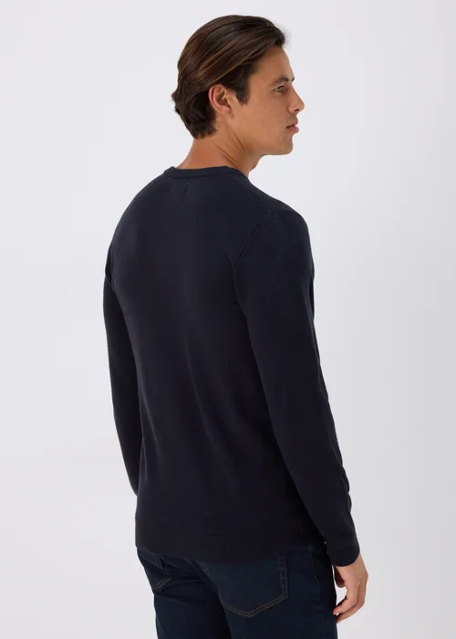 Navy Soft Touch V-Neck Jumper - S Image 2