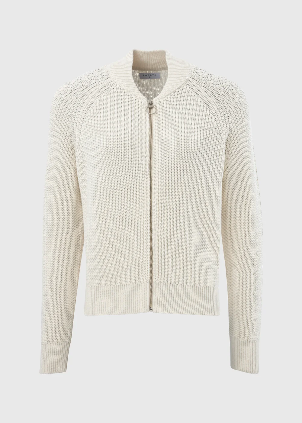 Cream Knitted Bomber Cardigan - XS Image 5
