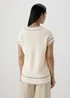 Cream Cricket Knitted V-Neck Vest - XS Image 2