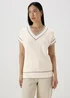 Cream Cricket Knitted V-Neck Vest - XS Image 3