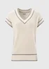 Cream Cricket Knitted V-Neck Vest - XS Image 5