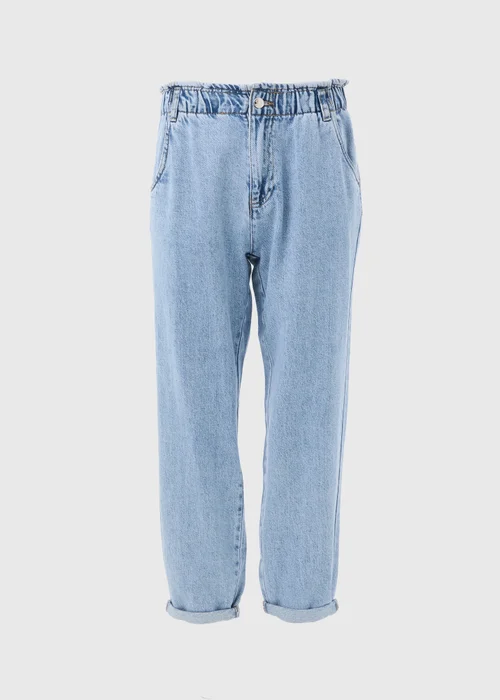 Lightwash Blue Paperbag Jeans - 8 Image 5