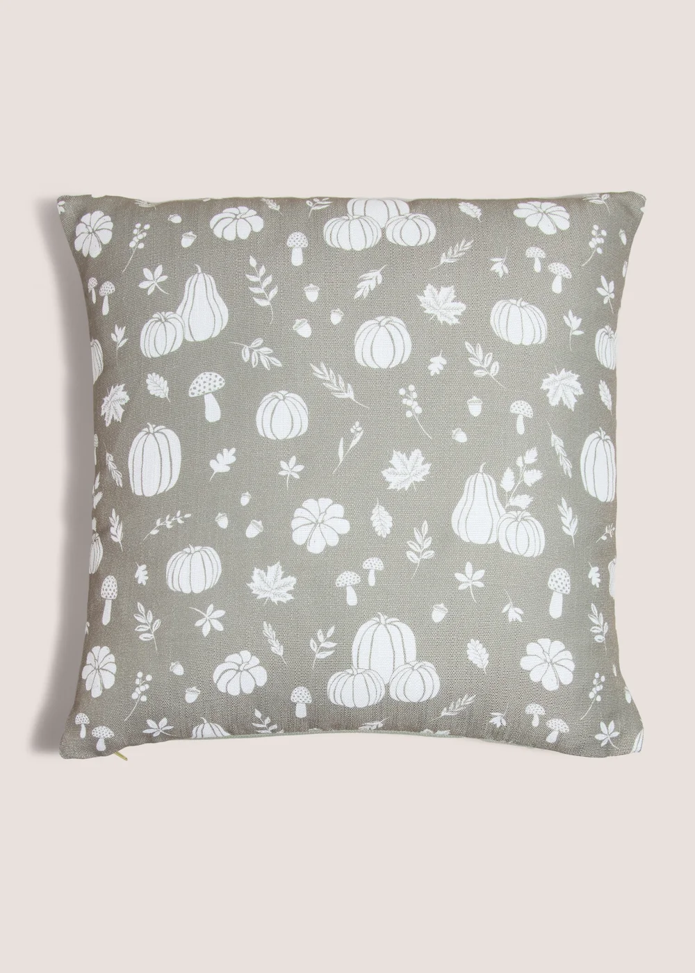White Pumpkin Printed Cushion Image 2