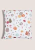 White Pumpkin Printed Cushion Image 1