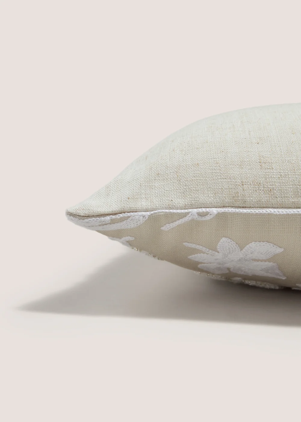Cream Pumpkin Embroidered Cushion (43cm x 43cm) Image 2