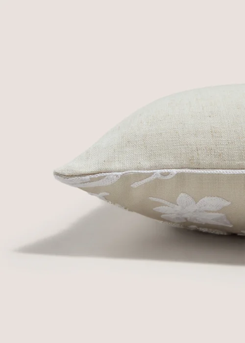 Cream Pumpkin Embroidered Cushion (43cm x 43cm) Image 2