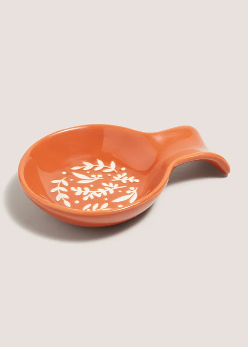 Orange Foliage Spoon Rest (17cmx11.5cmx3cm) Image 1