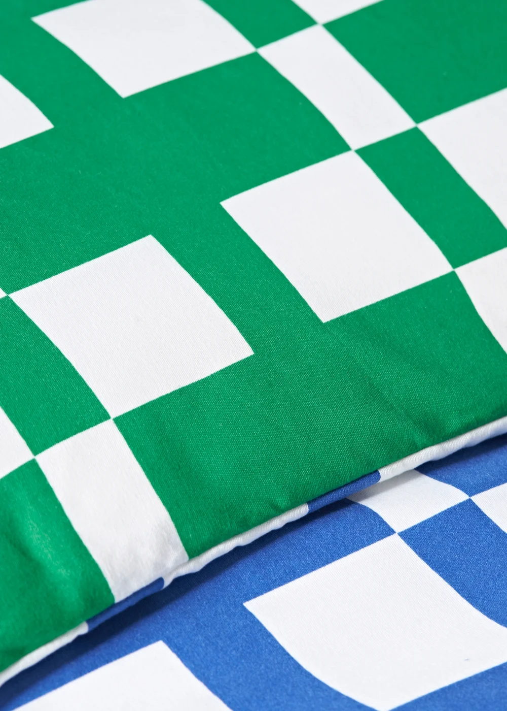 Blue Checkerboard Duvet Set - Single Image 3
