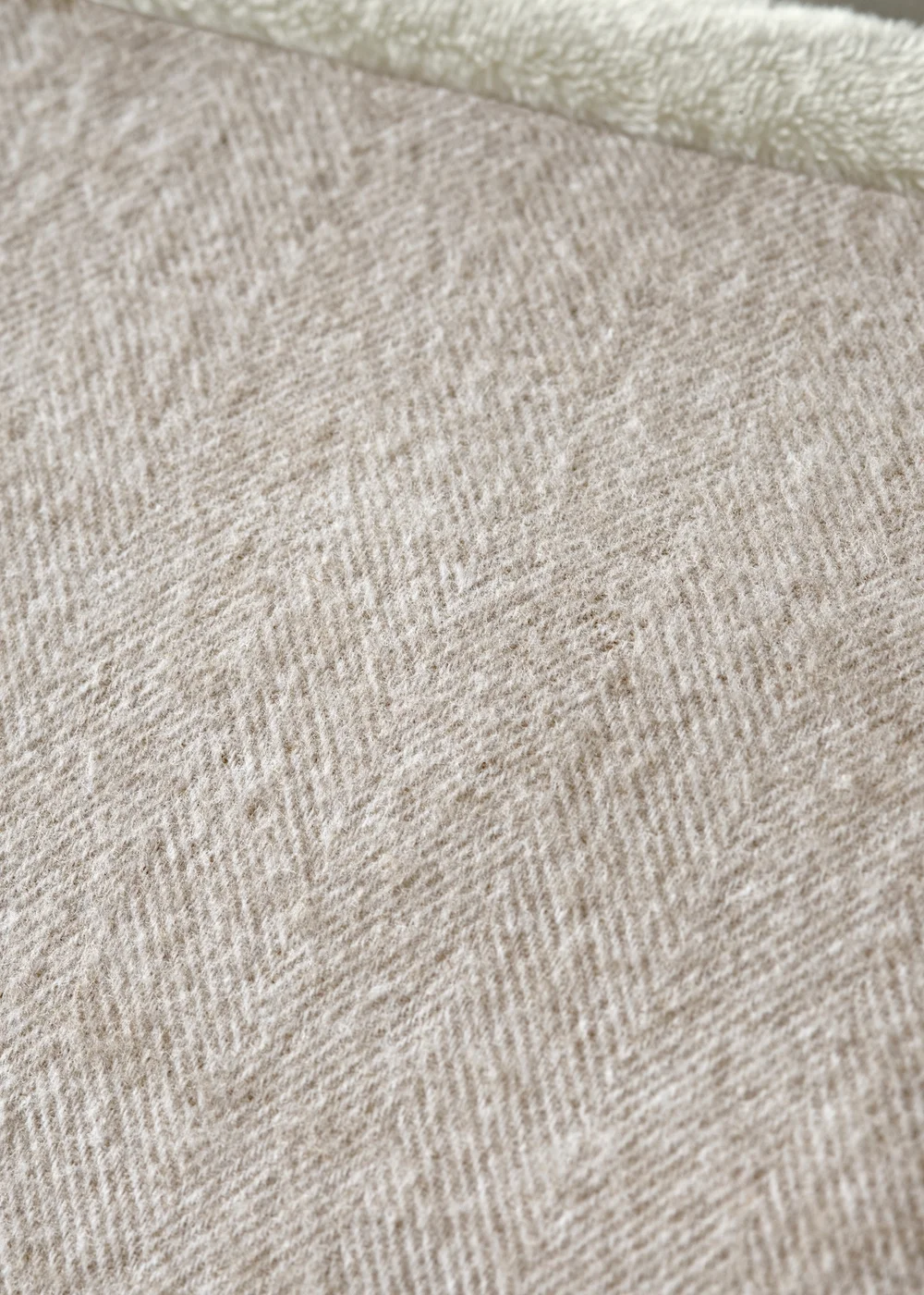 Natural Herringbone Duvet Set - Super king Image 2