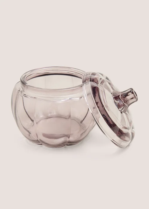 Glass Pumpkin Storage Jar Image 2