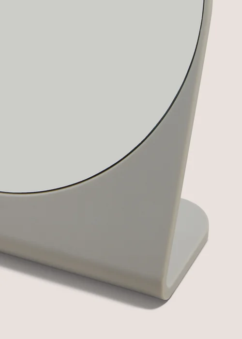 Grey Plastic Mirror (19x18x7cm) Image 2