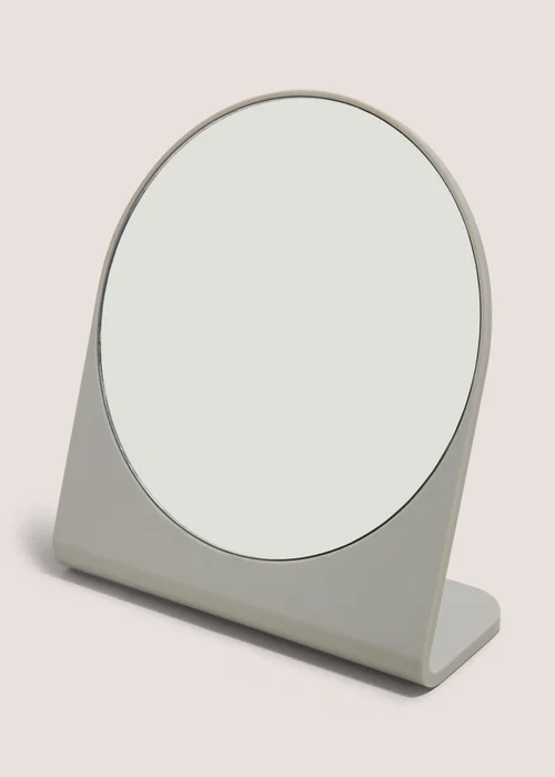 Grey Plastic Mirror (19x18x7cm) Image 1
