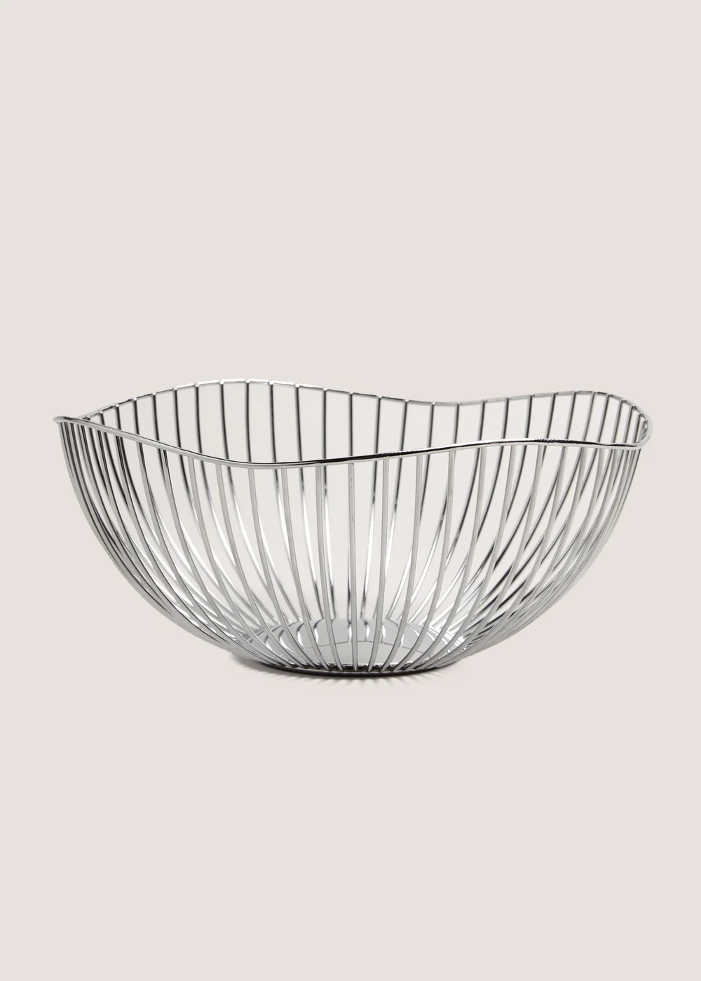 Chrome Fruit Bowl (28cm x14cm) Image 1